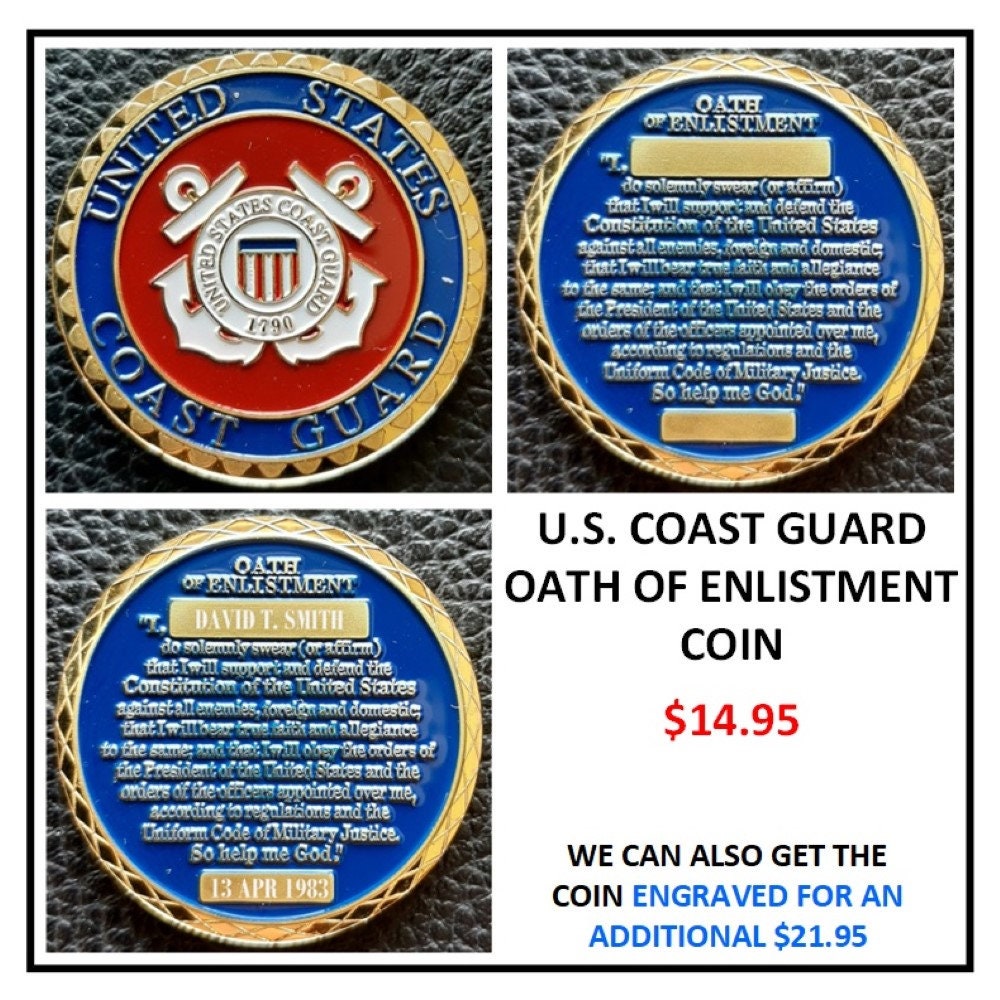 US Coast Guard Challenge Coin Mit Geschenkbox – Sammlerstück Für Männer, Veteranen