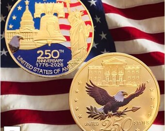 Challenge Coin: America's 250th Anniversary #7 Gold Eagle