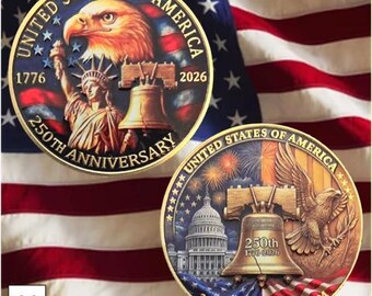 Challenge Coin: America's 250th Anniversary #11 Liberty Bell Eagle