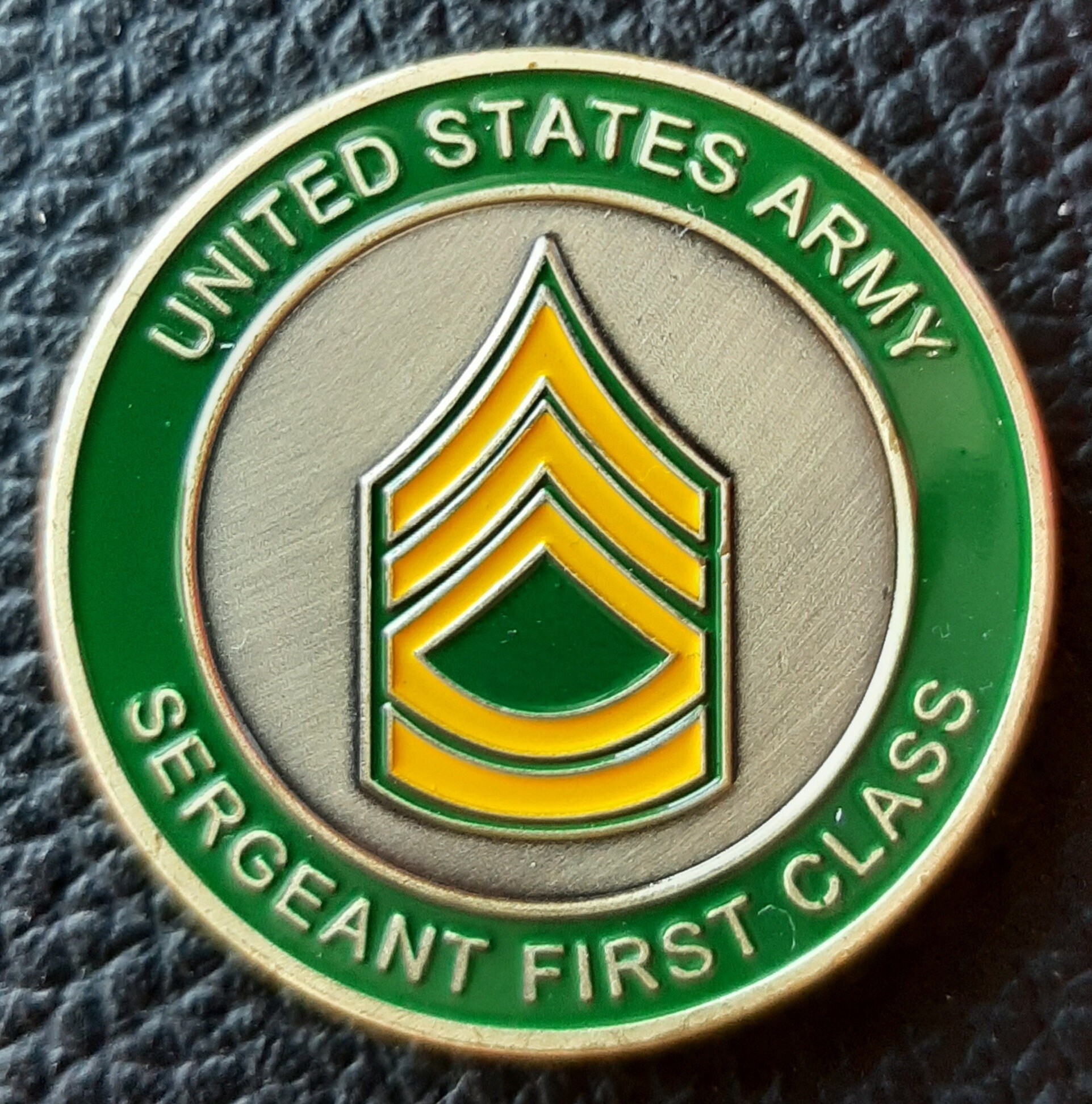 Challenge Coin: U.S. Army Sergeant First Class E7 SFC Rank