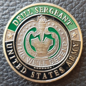 Challenge Coin: U.S. Army Drill Sergeant (Engraving Available)