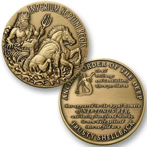 Challenge Coin: Navy Shellback (Engravable)