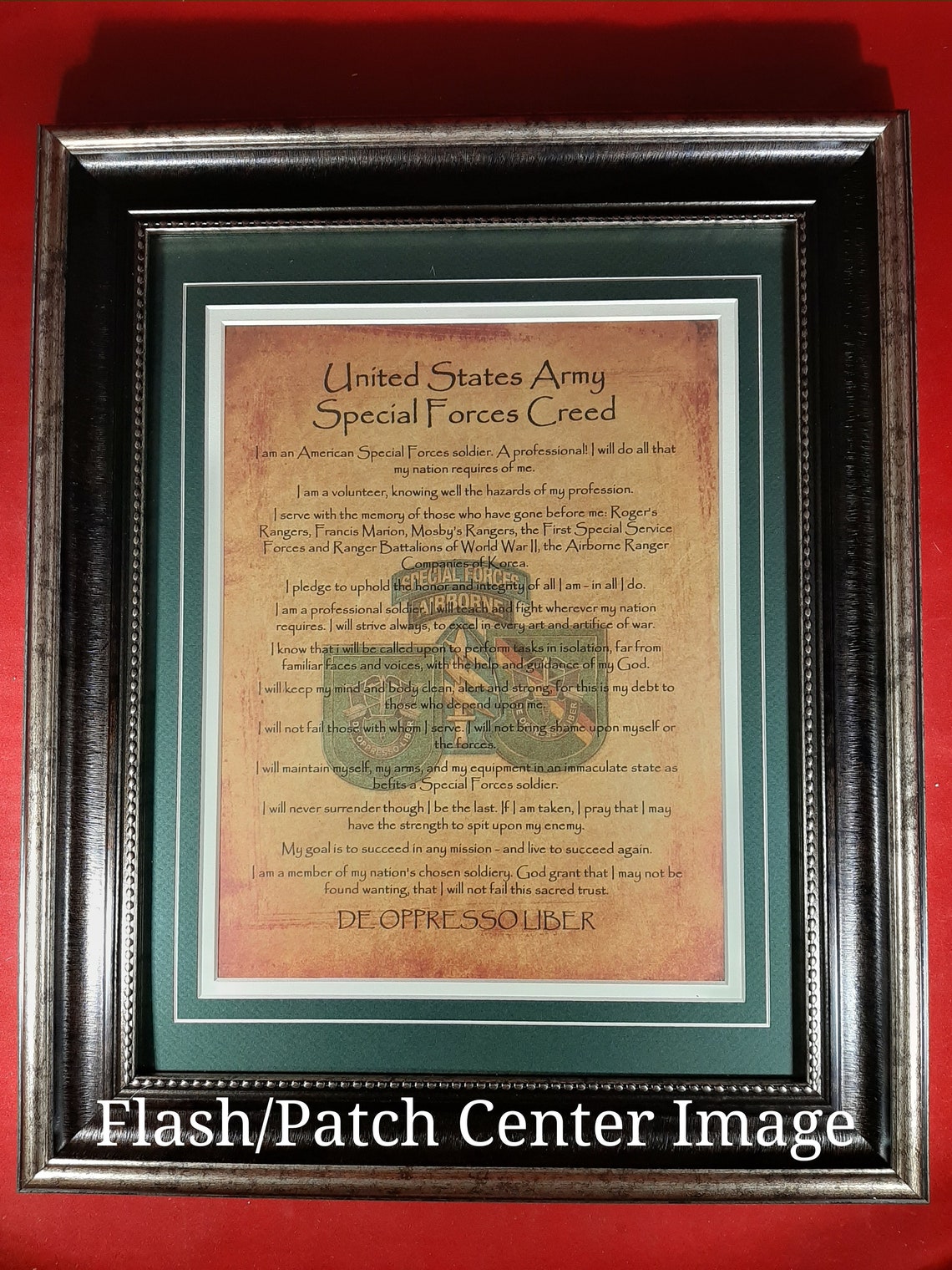BEST Army Special Forces Prayer Green Beret All Group Flashes Etsy