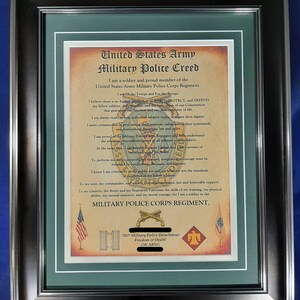 Nice Or Better Army Military Police Creed Personalized Etsy Nice Or Better Army Military Police Creed Personalized Etsy
