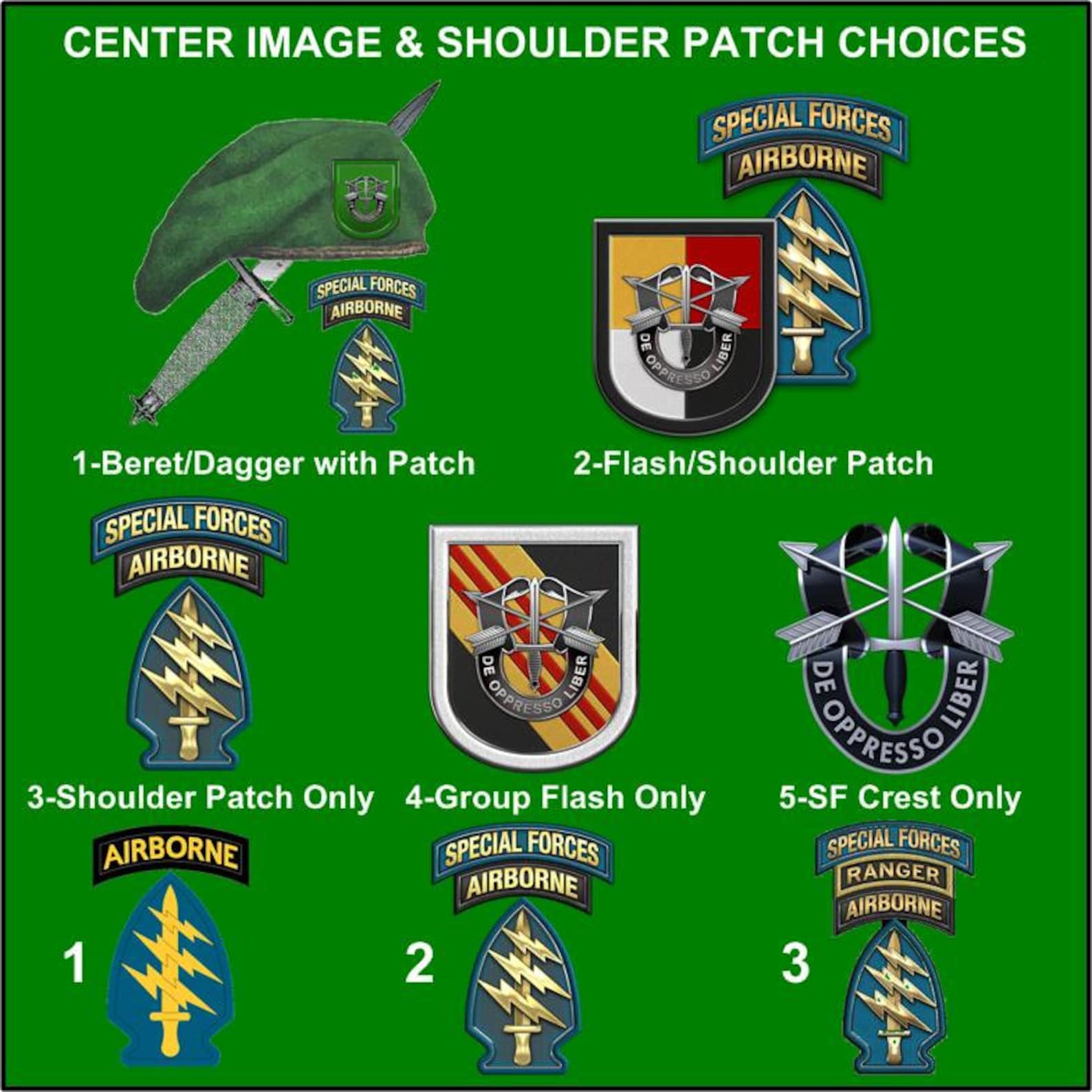 BETTER Army Special Forces Creed Green Beret Aged Parchment Etsy