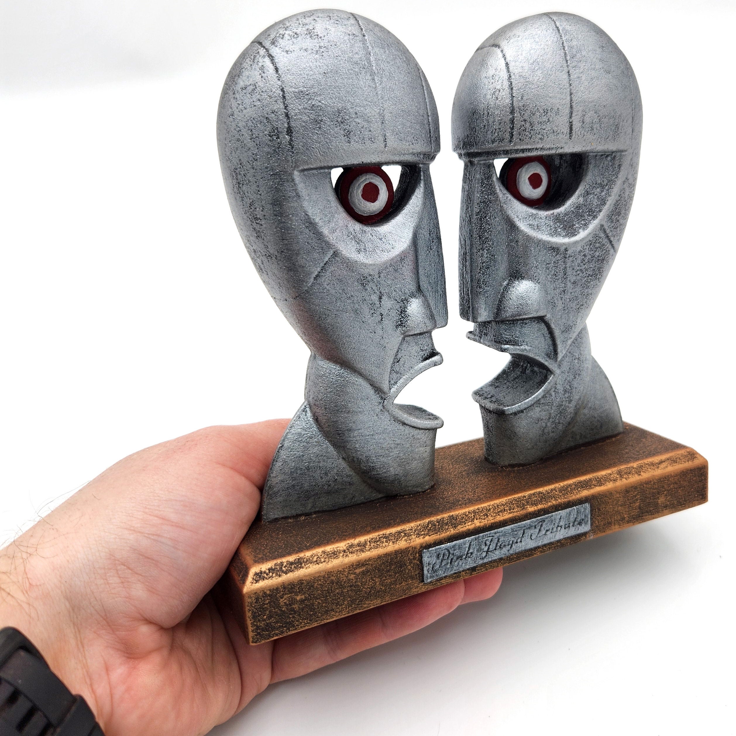 The Division Bell - Sculpture Heads - Handmade Desktop