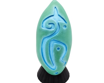 Instant Teleportation Stone with stand - Handmade Interior Decor Gamer Gift