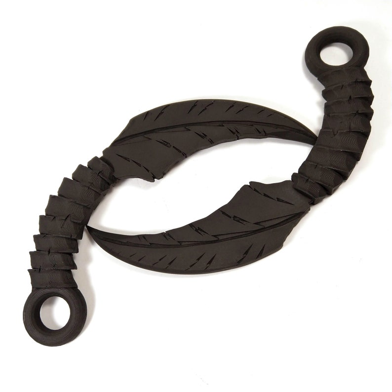 Handmade Mazikeen's Blade Daggers from Lucifer 2pcs black Etsy