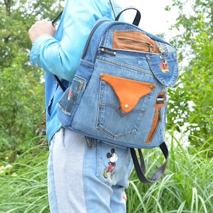 Mochila de vaqueros hechos a mano Etsy Espana