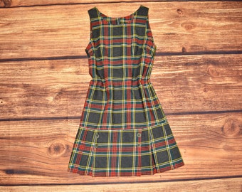 Rot Kariertes Kleid Etsy