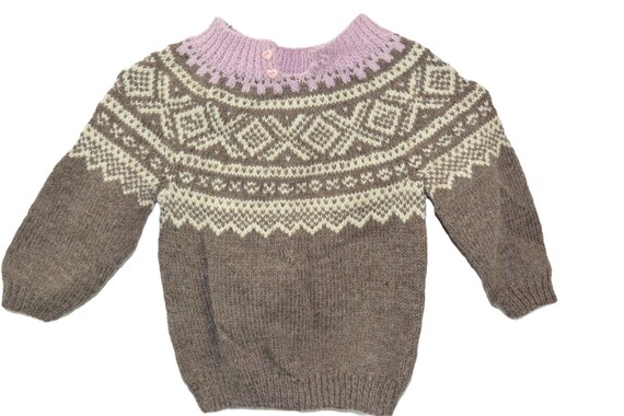 Vintage Kids Marius Pullover Hand Knitted Wool Sweater - Etsy