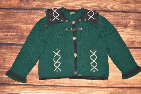 Austrian wool sweater Vintage sweater cardigan