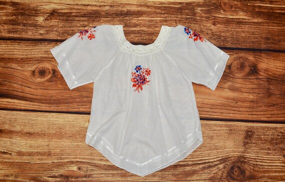 Folk embroidered blouse