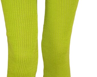 Green long leg warmers Cashmere and merino wool  leg warmers