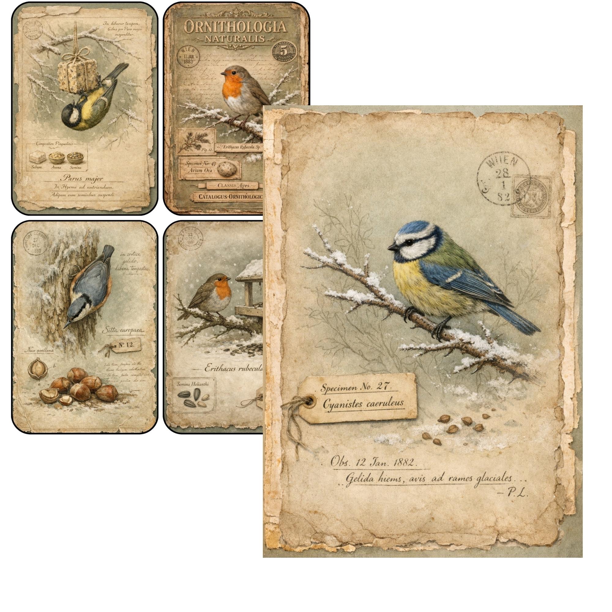 Bird Junk Journal Kit – Woodland Birds Mega Bundle Printable Journal ...
