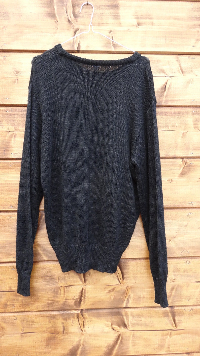 Vintage black floral sweater