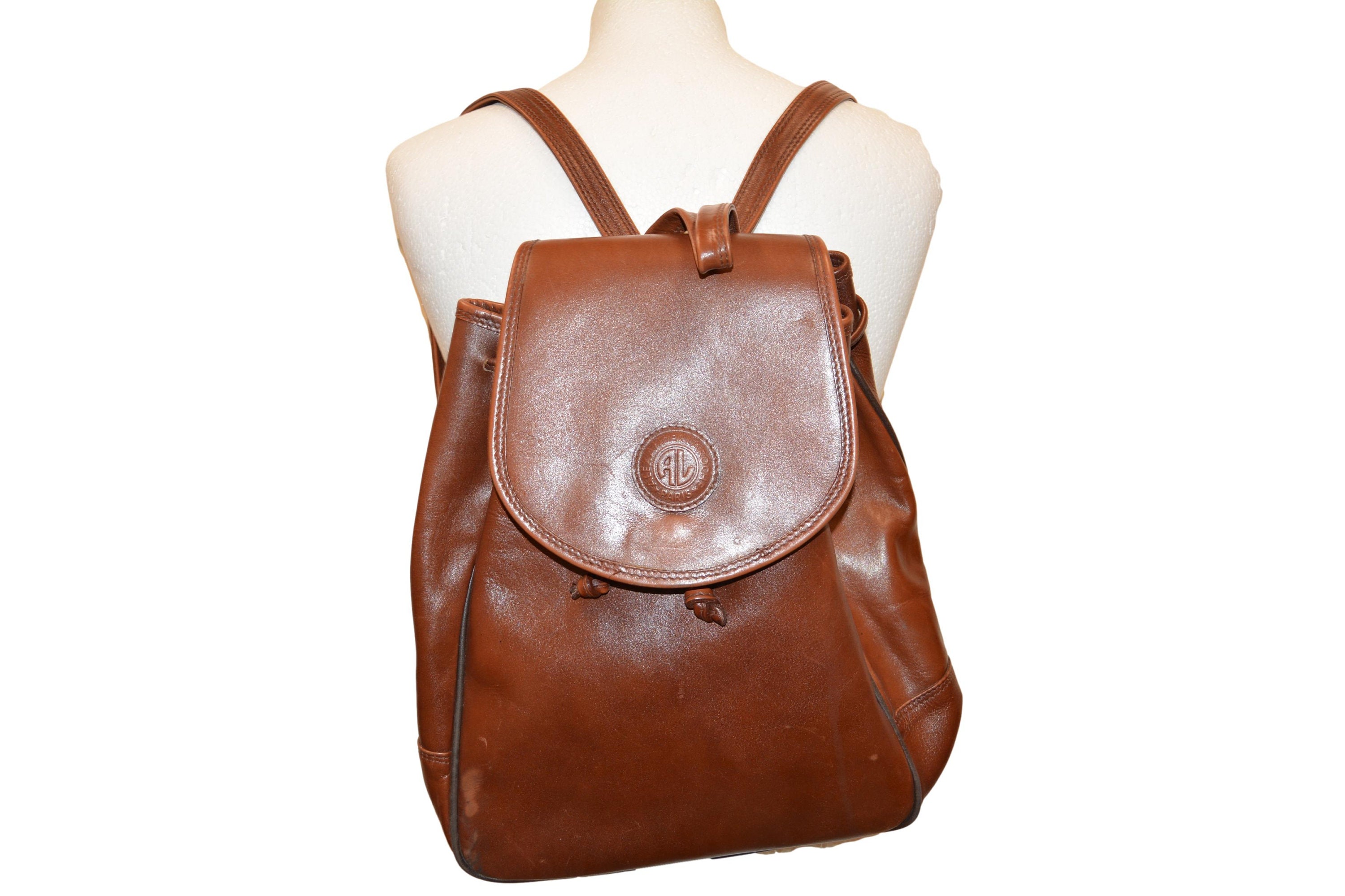 Parisian leather backpack cheap
