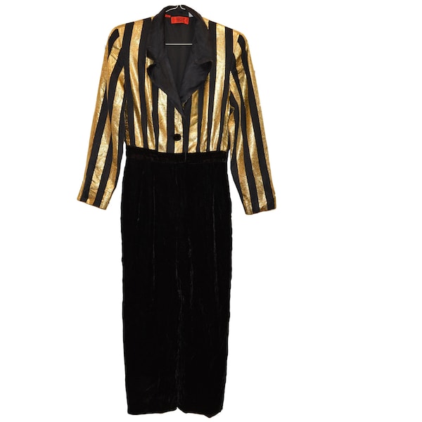 Black and Gold Overalls Etsy