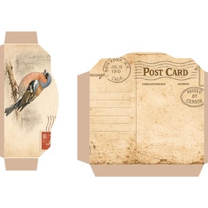 Kit imprimible para diario de archivo de aves del bosque, páginas de ornitología vintage, descarga digital para diario creativo. imagen 14