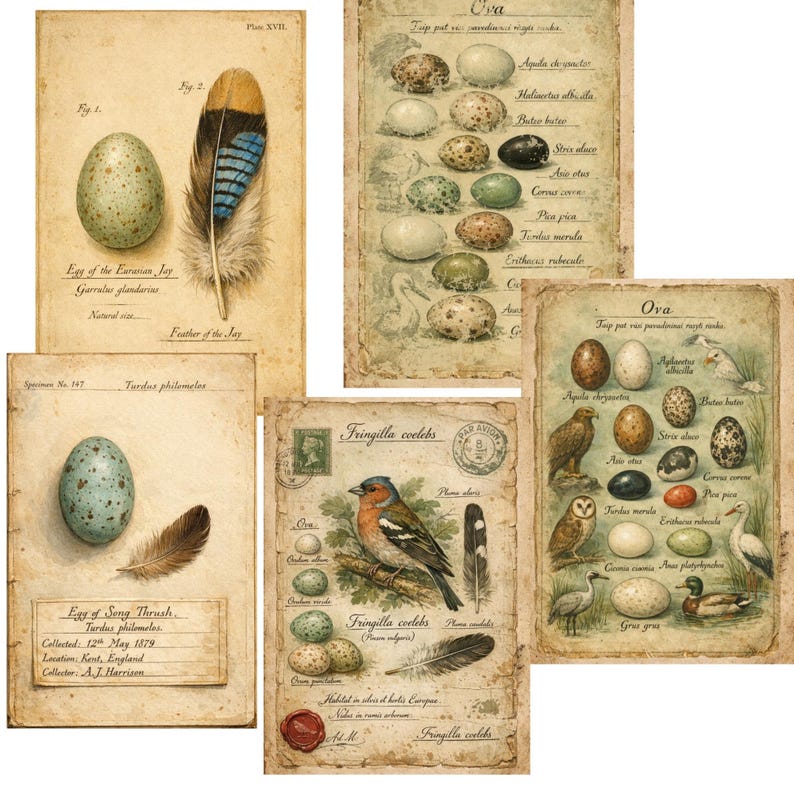 Bird Junk Journal Kit – Woodland Birds Mega Bundle Printable Journal ...