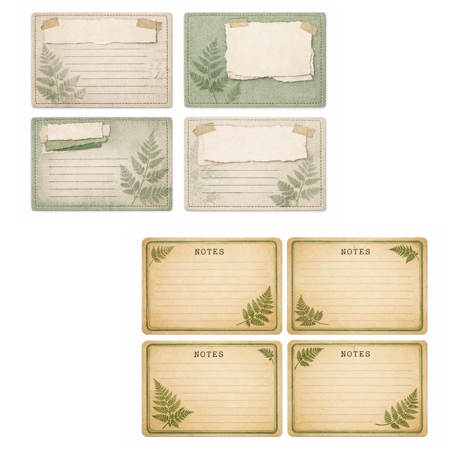 Botanical Junk Journal Kit Printable, Vintage Floral Ephemera, Tags ...