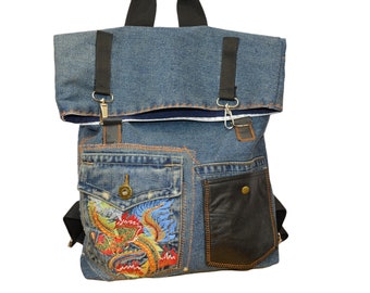denim backpack australia