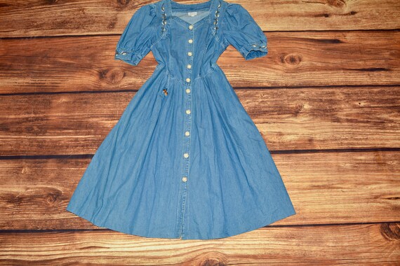 Cottagecore dress Embroidered summer dress Dirndl
