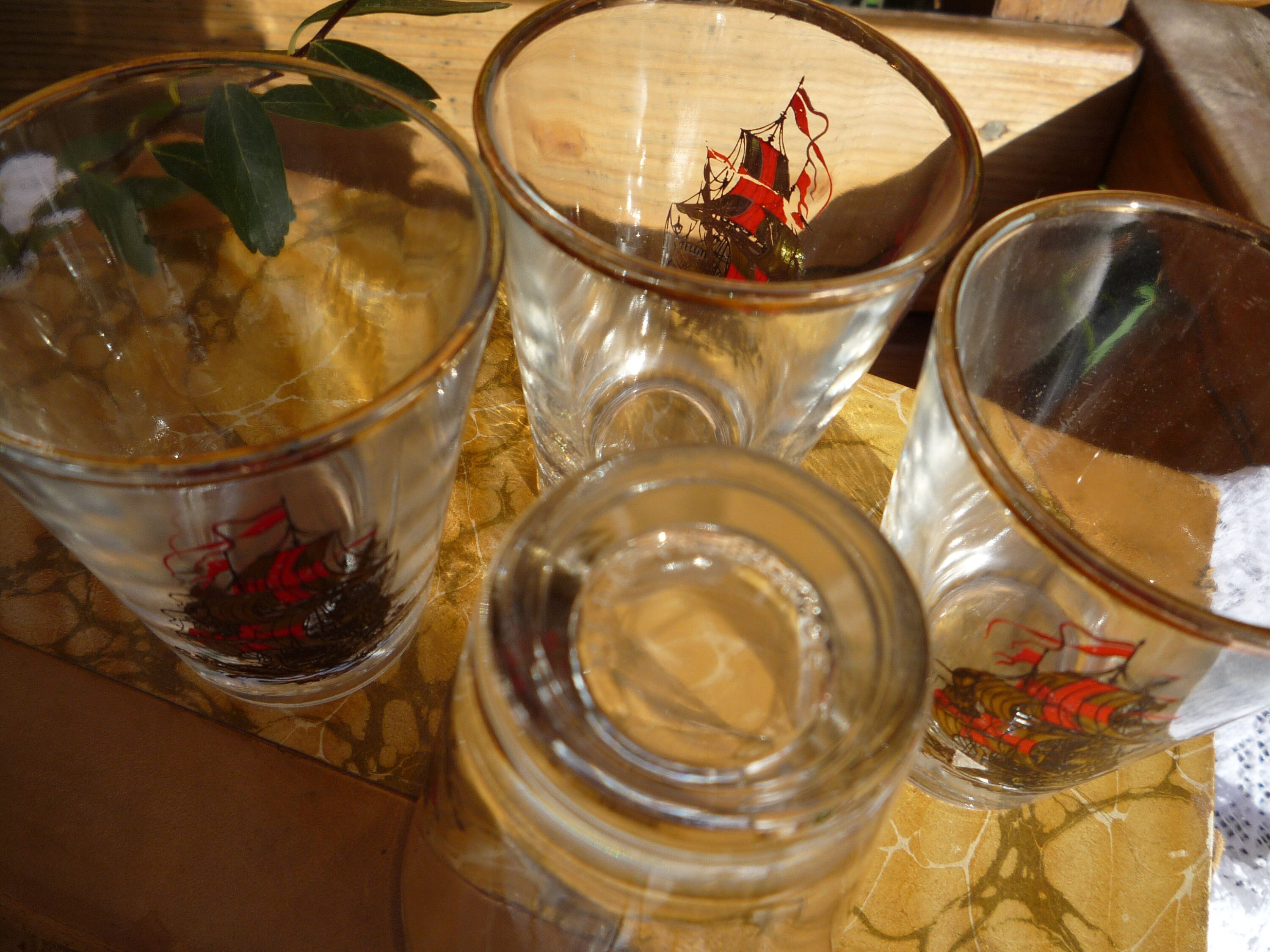 6 Vintage French Shot/tot Glasses From the 1950's Etsy