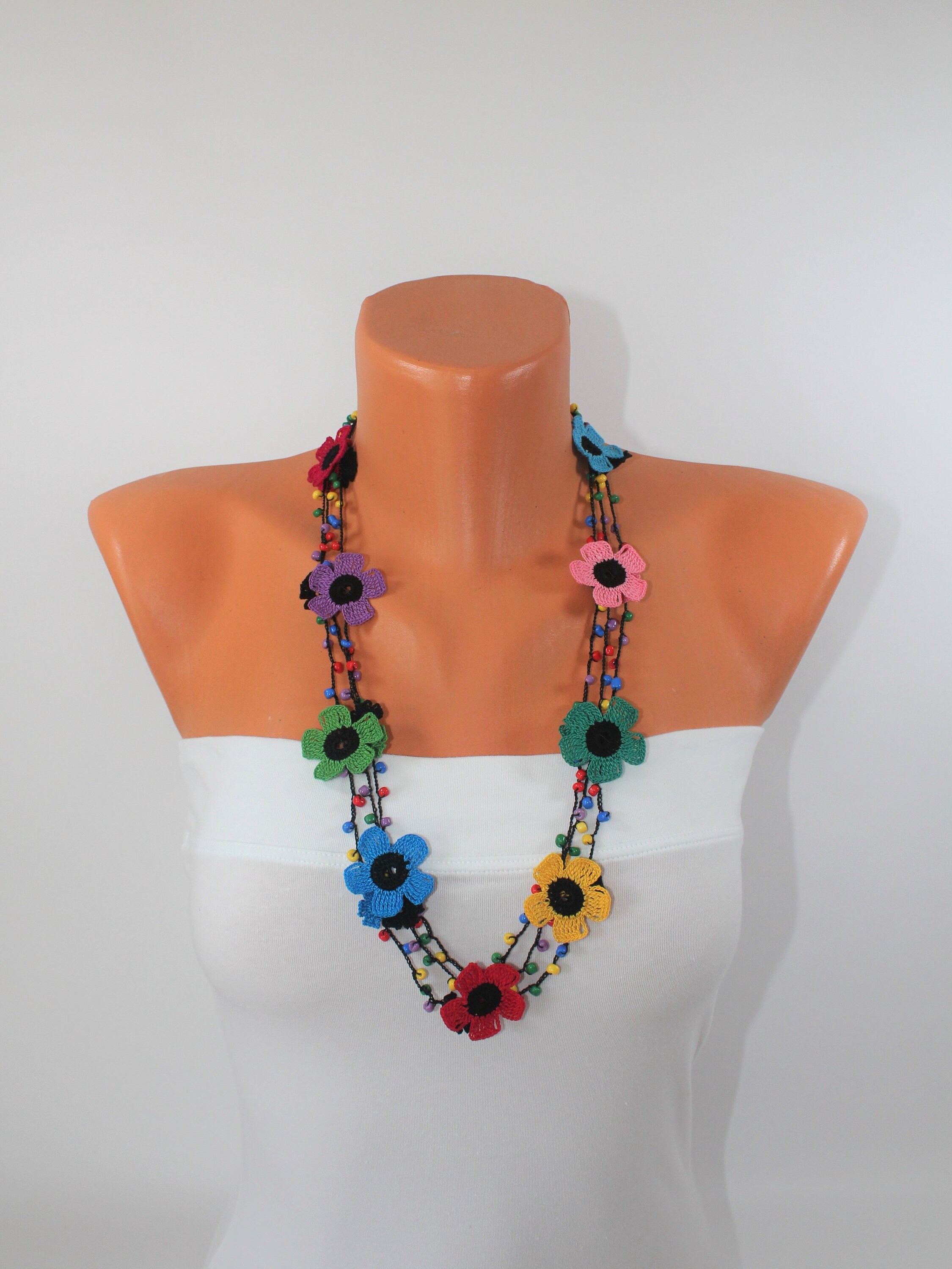 Collane Girocollo Elastiche FUGLUS - 24 Pezzi Arcobaleno, Per Ragazze, Donne, Feste E Moda