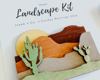 Landschapskunstpakket Arizona-woestijn | Knutselen voor beginners