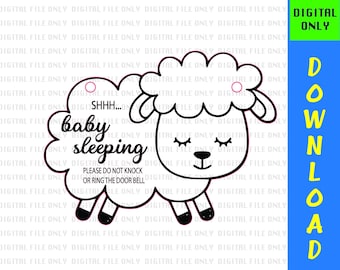 SHHH baby slapen lam - Laser digitaal bestand