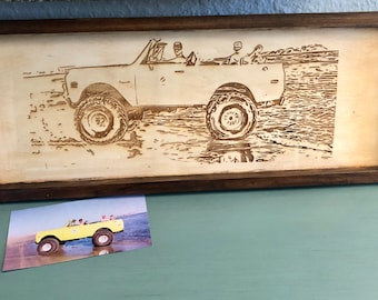 Aangepaste gegraveerde tekening van uw favoriete foto