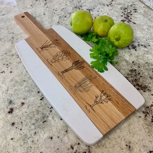 Acopa Marble/Acacia Wood Charcuterie Board