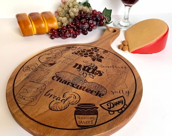 Small round charcuterie board
