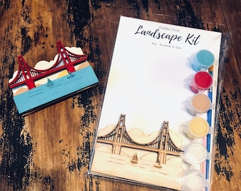Kit landschapskunst Golden Gate | Doe-het-zelf, beginnersvriendelijk