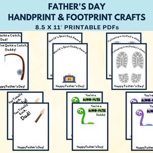 Father&#39;s Day Handprint/Footprint Keepsake Craft | Keepsake Art for Dad