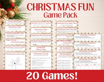 Kids Christmas Game Bundle | 15 Christmas Party Games | Printable ...