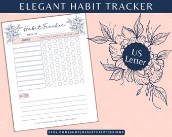 Elegant Weekly Habit Tracker
