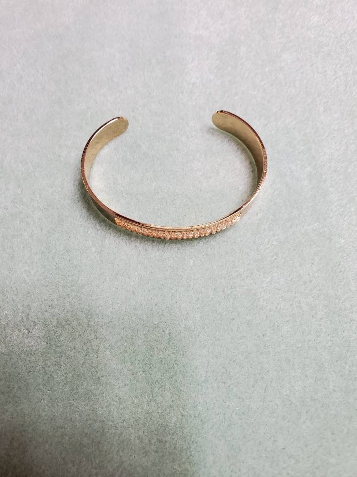 Gold plated cuff bracelet Etsy