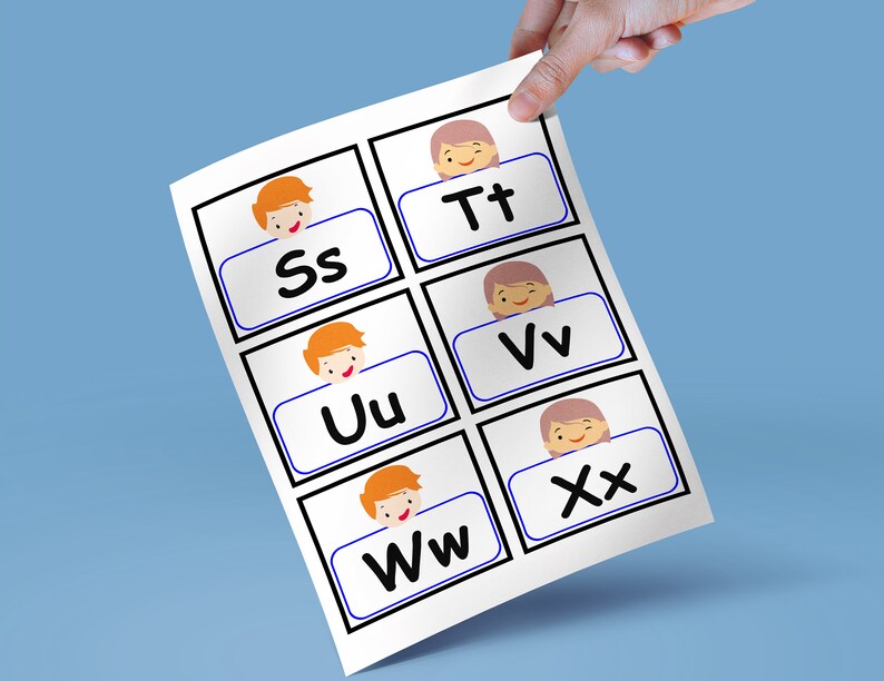 Alphabet Flashcards Printable, Uppercase and Lowercase Letters, ABC