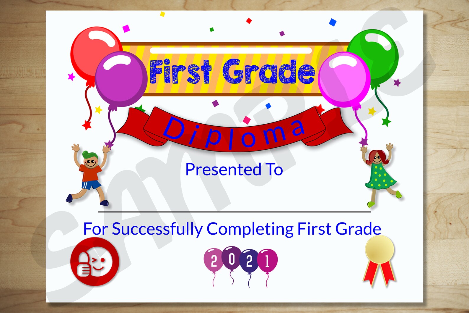 First Grade Diploma, First Grade Graduation Diploma, First Grade ...