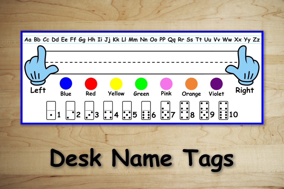 Class Desk Name Tags School Desk Name Tag Class Desk Tags Etsy