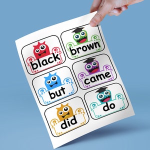 Dolch Sight Words KINDERGARTEN Sight Word Flash cards | Etsy