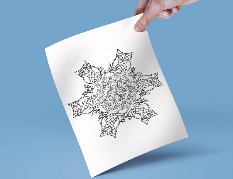 Download Halloween Mandala Coloring Pages Halloween Mandala Vol 2 Etsy