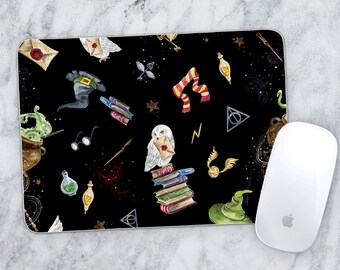 Computer Mousepad - Wizard School Black Background - Sublimation
