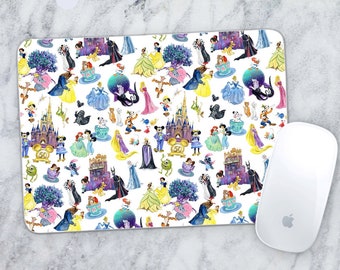 Computer Mousepad - Disney 50th Anniversary Castle Park Friends - Custom Sublimation