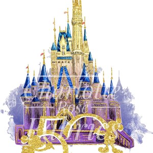 Trasferimento a sublimazione - Castello 50 ° anniversario - Pronto per la stampa - Più dimensioni - Tasca, Neonato, Giovane, Adulto