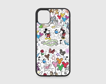 iPhone Case - Mickey Minnie Disney Sketch - Custom Sublimation - Multiple Sizes Available