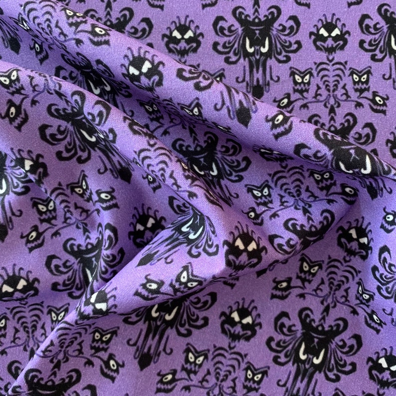 PRE ORDER Disney Haunted Mansion Wallpaper Cotton Fabric 1