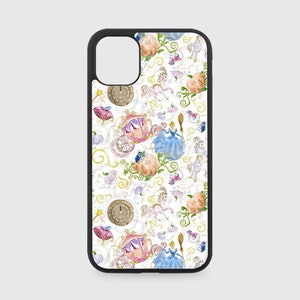 iPhone Case - Princess Cinderella Ball Pumpkin Carriage White Background - Custom Sublimation - Multiple Sizes Available